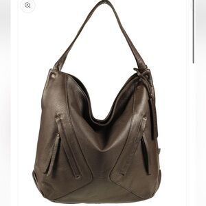 $198 msrp NWOT Tano 100% soft Italian Leather Bag chocolate brown made in Italy